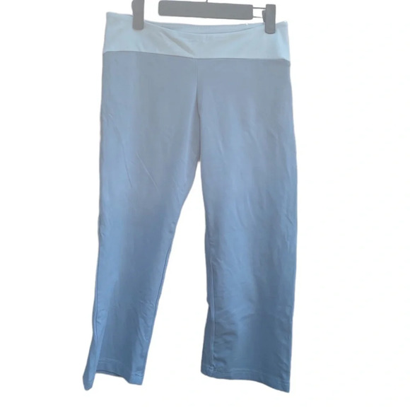 PRANA CROPPED TWO TONED WORKOUT LEGGINGS - Picture 1 of 4